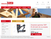 Tablet Screenshot of maxx-profi.pl